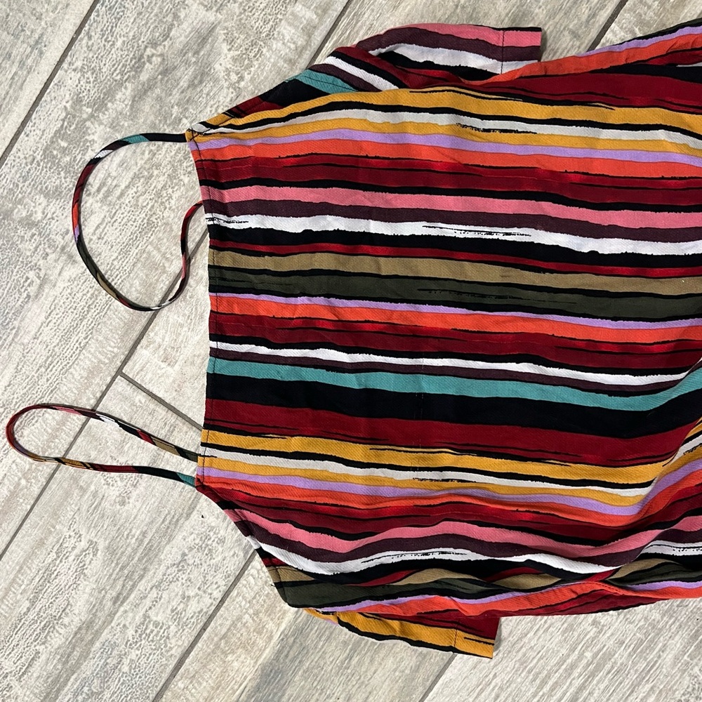 Free People Multicolor Striped Slip Dress - Picture 6 of 11